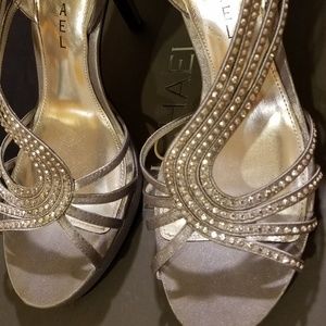 Ankle strap open toe Holiday with crystal design h